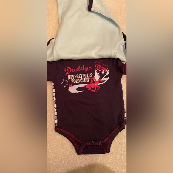 New with tags 3 piece boys creepers 3/6 m - Picture 2 of 6